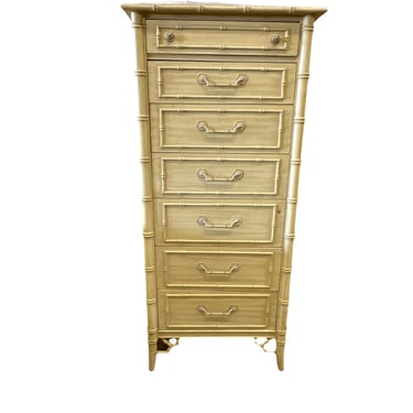 CUSTOMIZABLE: Thomasville Faux Bamboo Lingerie Chest 