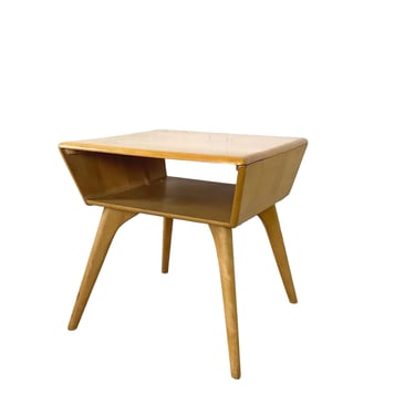 1950s Heywood Wakefield Solid Birch End Table - Encore, Wheat Finish 