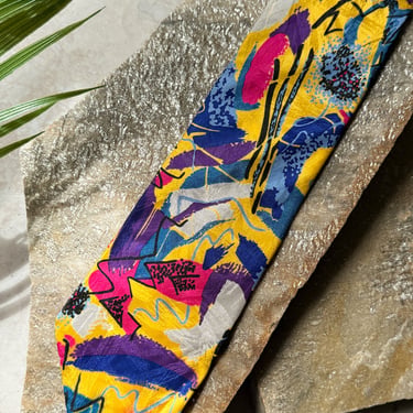 90s Versace V2 Silk Tie