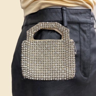 Vintage Rhinestone Evening Bag Retro 1930s Art Deco + Mini 5