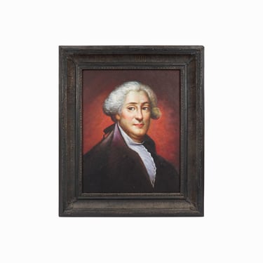George Washington Oil Painting on Canvas President Portrait Vintage Madison Bay Company 