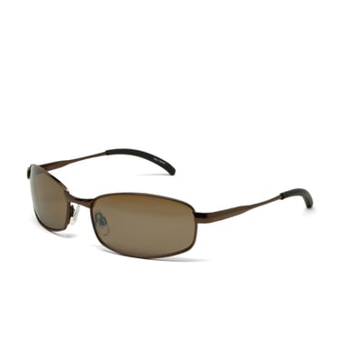 True Vintage 90s Wraparound Deadstock Bronze Wire Oval Sunglasses 