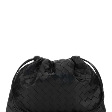 Bottega Veneta Women Black Leather Medium Clutch