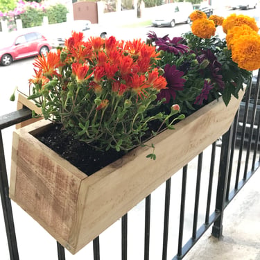 Balcony Rail Planter Box | Outdoor Planter Box | Railing Planter | Balcony Planter | Planter Box 