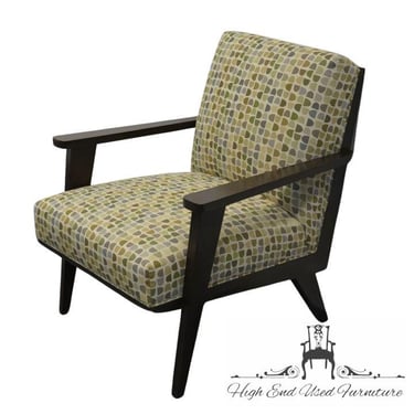 ETHAN ALLEN Contemporary MCM Mid Century Modern Wood Framed Upholstered Lounge Chair 220084-001 