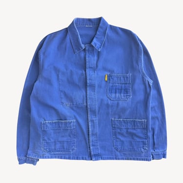 Vintage 1980s Bleu de Travail Chore Jacket | French Workwear Coat Large/Extra Large 