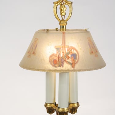 Small Restored and Rewired Antique Art Deco 