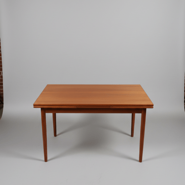 Vintage Teak Dining Table with Leaves