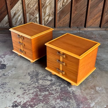 Paul Frankl " Station Wagon " Nightstands for Johnson Furniture, c.1945