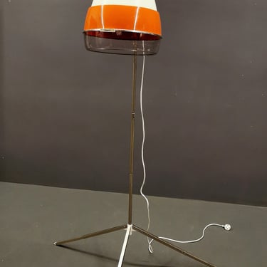 Vintage Orange Hood Dryer, Retro Hair Dryer, made by Rowenta 