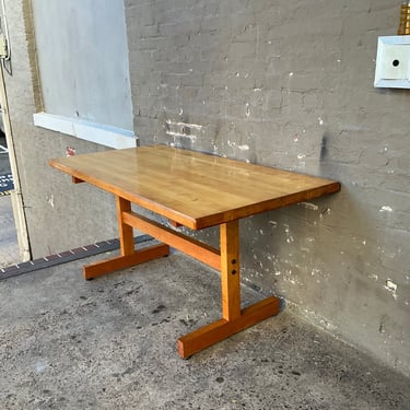 MCM Solid Butcher Block Dining Table