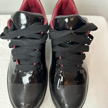Vintage Y2K Women’s size 8 Nike Tuxedo Dunks~ black patent leather Rare style /unworn condition /US 8 