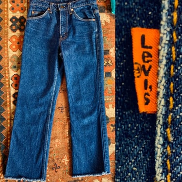 Orange Tab High Waisted Cut Off Levi's Jeans