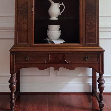 Antique China Cabinet, Entryway Hutch, Bookcase, Display Case, Lee Bros Furniture Co. 
