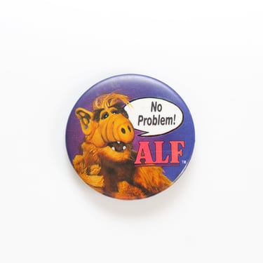 Vintage 1980s ALF Pinback Button 