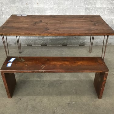5′ Reclaimed Plank Table W/ Matching Bench (Seattle)