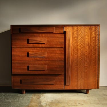 Bertha Schaefer for Singer & Sons Mahogany Cabinet, 1950s