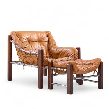 Jean Gillon for Italma Amazonas Mid Century Lounge Chair and Ottoman - mcm 