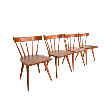 Paul Mccobb Maple Dining Chairs Planner Group Set of 4 Mid Century Modern Set 2 