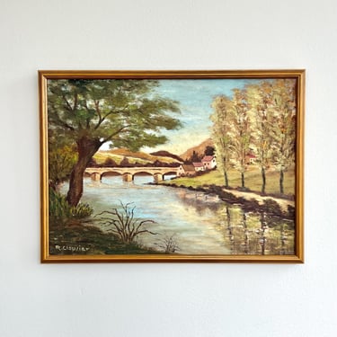 Vintage French Oil Painting 