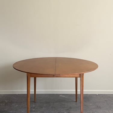 Heywood Wakefield walnut dining table with extensions