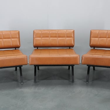1970s Brevetti IPE Set Of Three RARE Convertible Lounge Chairs, Italy /Mid century / Vintage furniture 