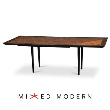 Dell'Arredamento for Miniforms 94” Burl Dining Table 