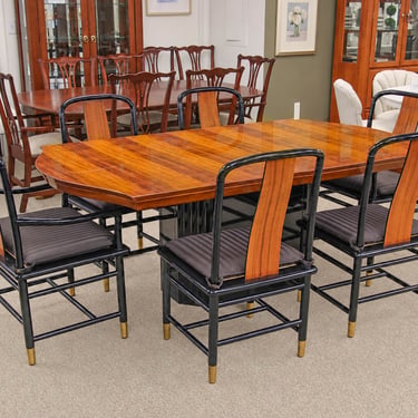 Henredon 'Elan Collection' Hawaiian Koa Wood Dining Table & 6 Chair Set