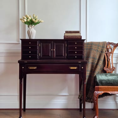 Pennsylvania House Desk | Solid Wood | Refinished Furniture | Vintage Secretary | Petite | Foyer Table | Ralph Lauren aesthetic 