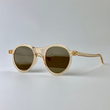 1930's Translucent Sunglasses - Glass Lenses - Apple Juice Colored Frames - Thin and Delicate 