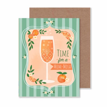 Mimosa Mother's Day Greeting Card/ 4.25