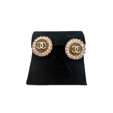 Coco Chanel Gold & Pearled Earrings