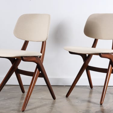 “Pelican” Chairs in Teak by Louis van Teefelen