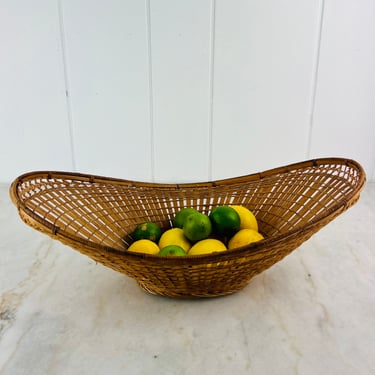 Vintage Large Ikebana Sculptural Basket 22