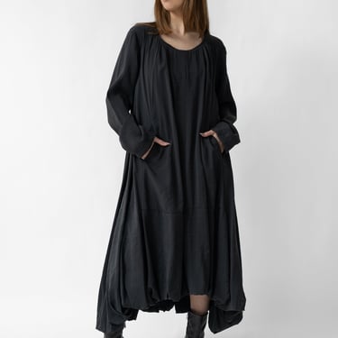 Oversized Paneled A-Line Bubble Dress