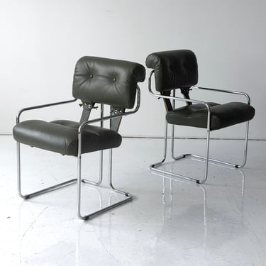 Tucroma Leather Dining Chairs by Guido Faleschini for i4 Mariani