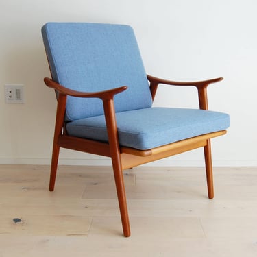 Scandinavian Modern Fredrik Kayser Teak Lounge Chair Model 570 Made in Norway 