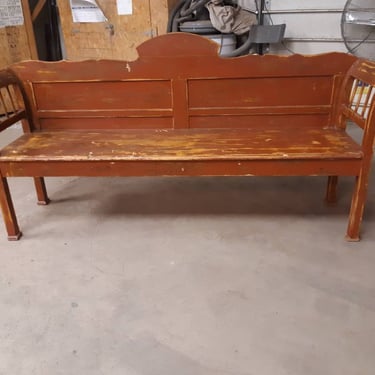Antique European Country Bench 