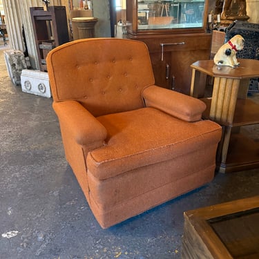 Vintage Orange Lounge Arm Chair