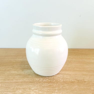 Vintage McCoy Ceramic White Vase #3105 