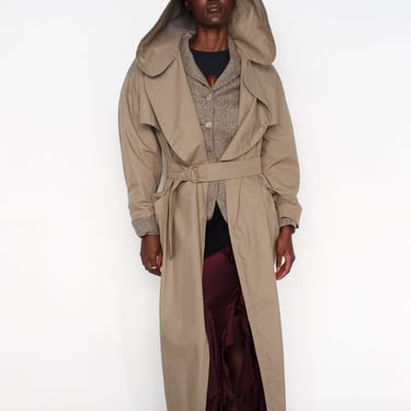 80s Theirry Mugler Beige Trench Coat