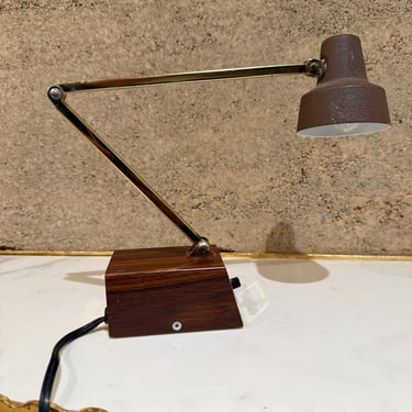 Mid-Century Modern Tensor Wood Desk Lamp Swivel High Intensity 