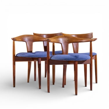 E. Andersen, P. Pedersen for Randers Møbelfabrik Danish Dining Chairs - Set of 4 - mcm 