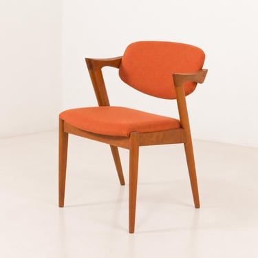 Kai Kristiansen Model 42 Teak Chair by Schou Andersen, Denmark 1960s 