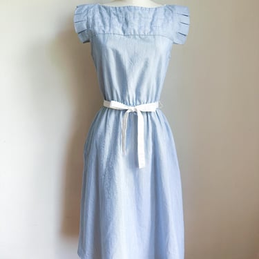Vintage 1980s Sailor Dress / XS-S 
