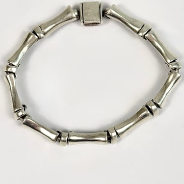 Silver Bamboo Bracelet