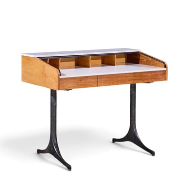George Nelson for Herman Miller Model 5496 Mid Century Rolltop Desk - mcm 