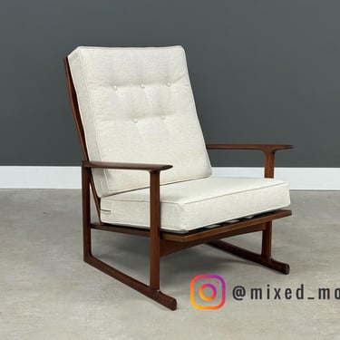 Ib Kofod Larsen Danish Modern Lounge Chair 