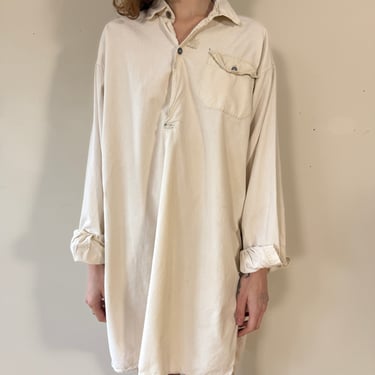 40s Swedish Cotton Linen Military Pullover