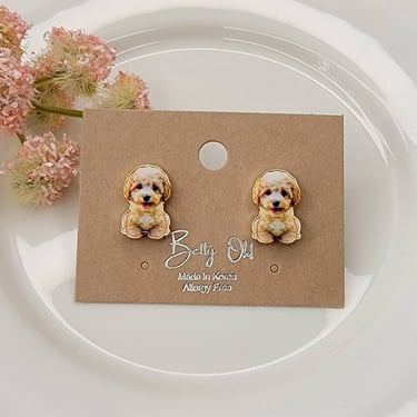 Golden Doodle Earrings